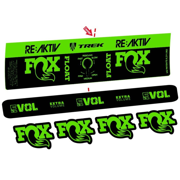 Compatible Amortiguador Fox Float Reactiv Trek Pegatinas en vinilo adhesivo (24)
