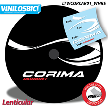 Corima Carbon pegatinas en vinilo adhesivos llanta lenticular