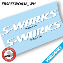 Pegatinas en vinilo adhesivo compatibles con cuadro S-Works IMPORTANTE: No coincide con letras existentes
