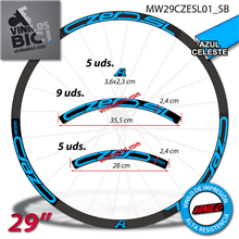 Czero Carbon SL, vinilos adhesivos llanta 29"