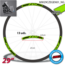 Czero, vinilos adhesivos llanta 29"
