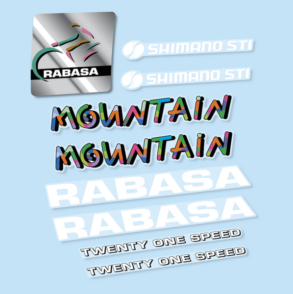 Derbi Rabasa Mountain 1986, pegatinas en vinilo adhesivo bici