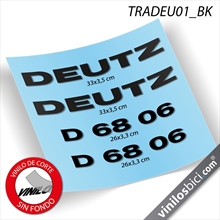 Deutz D 68 06, pegatinas vinilo adhesivo para tractor