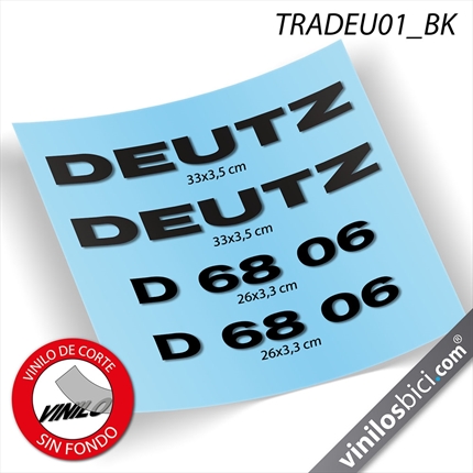 Deutz D 68 06 pegatinas vinilo adhesivo para tractor, Deutz D 68 06 stickers decals tractor
