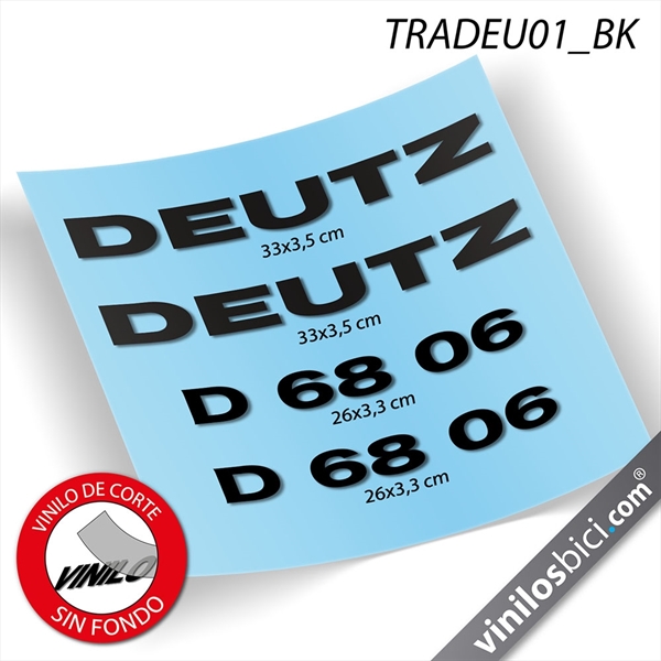 Deutz D 68 06, pegatinas vinilo adhesivo para tractor