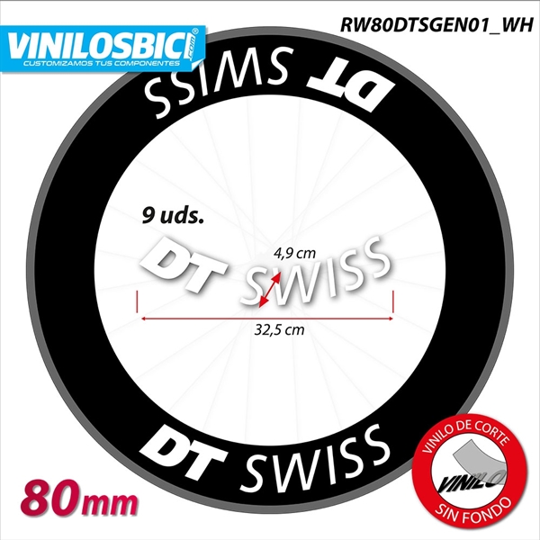 DT Swiss 80 vinilos adhesivos