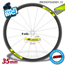 DT Swiss vinilos adhesivos llanta perfil 35mm