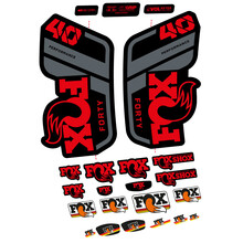 Pegatinas en vinilo adhesivo compatibles con horquilla Fox 40 Performance 2021, 2022 y 2023 – Adhesivos resistentes para MTB