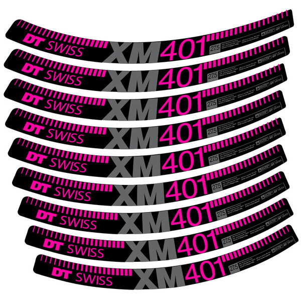 DT Swiss XM401 Pegatinas en vinilo adhesivo Llanta MTB