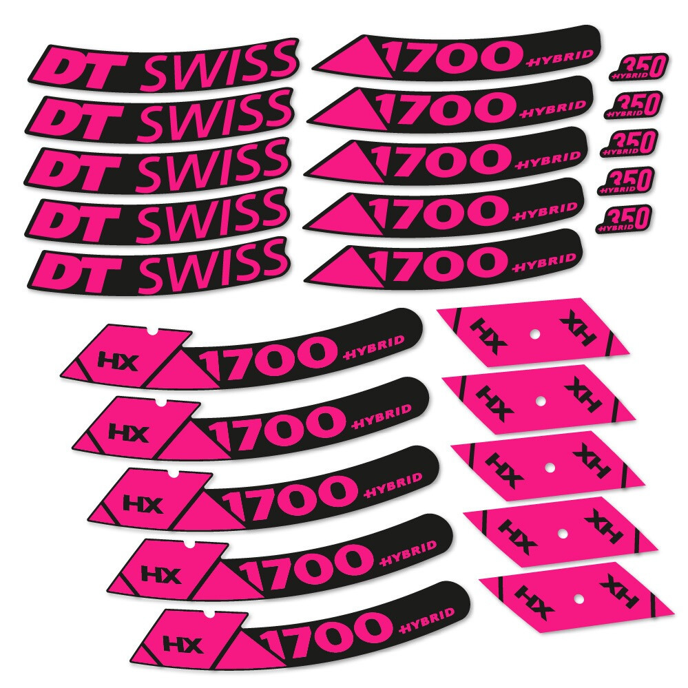 DT Swiss Hybrid HX 1700 Spline 29 Pegatinas en vinilo adhesivo Llanta MTB (21)