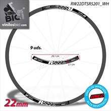 DT Swiss R522 db, pegatinas vinilo adhesivo llanta 22mm