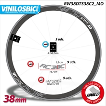 DT Swiss RC38 vinilos adhesivos llanta 38mm