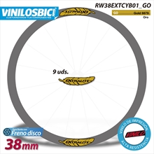 Extralite pegatinas vinilo adhesivo llantas 38mm