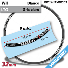 DT Swiss RR511 Pegatinas pegatinas en vinilo adhesivo llantas 27,5