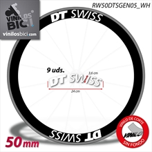 DT Swiss pegatinas vinilo adhesivo llanta 50mm