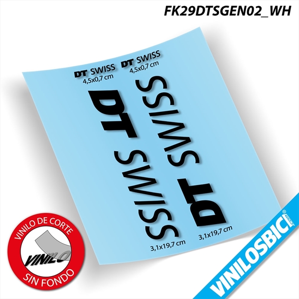 DT Swiss pegatinas en vinilo adhesivo