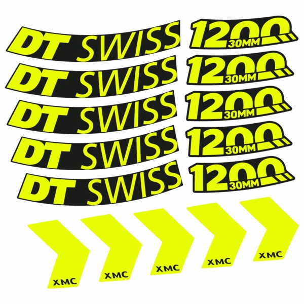 DT Swiss XMC 1200 Spine 30 mm Pegatinas en vinilo adhesivo Llantas (2)
