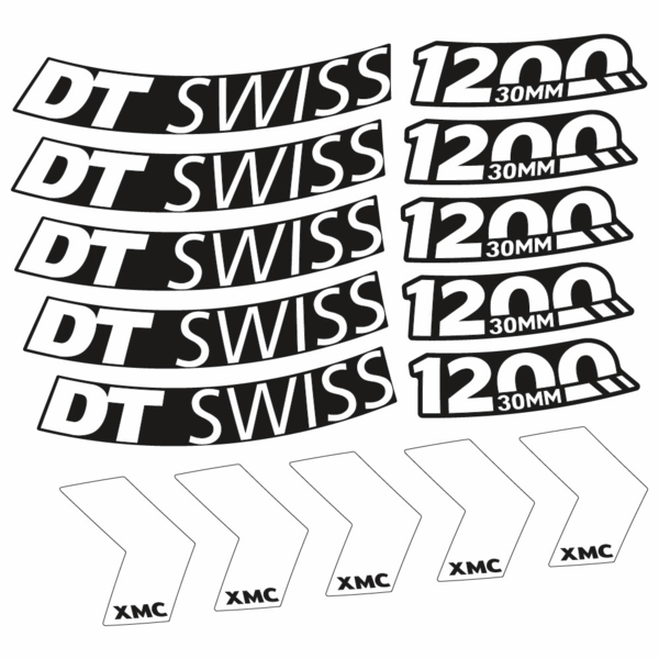 DT Swiss XMC 1200 Spine 30 mm Pegatinas en vinilo adhesivo Llantas (6)