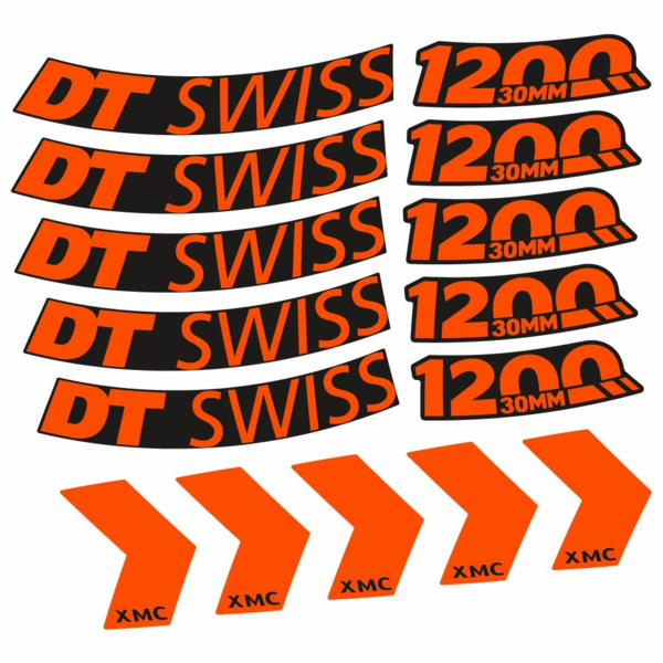 DT Swiss XMC 1200 Spine 30 mm Pegatinas en vinilo adhesivo Llantas (10)