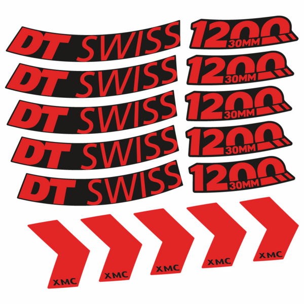 DT Swiss XMC 1200 Spine 30 mm Pegatinas en vinilo adhesivo Llantas