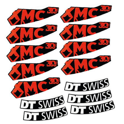 Pegatinas para Llanta MTB DT Swiss XMC 1200 Spline 30 en vinilo adhesivo stickers graphics calcas adesivi autocollants