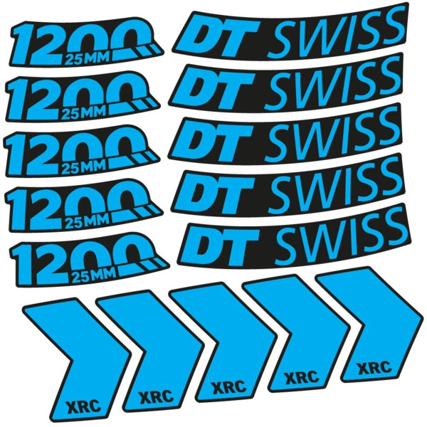 DT Swiss XRC 1200 25mm Pegatinas en vinilo adhesivo Llantas MTB (4)
