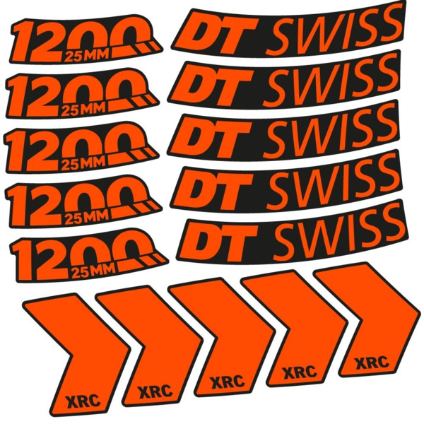 DT Swiss XRC 1200 25mm Pegatinas en vinilo adhesivo Llantas MTB (10)