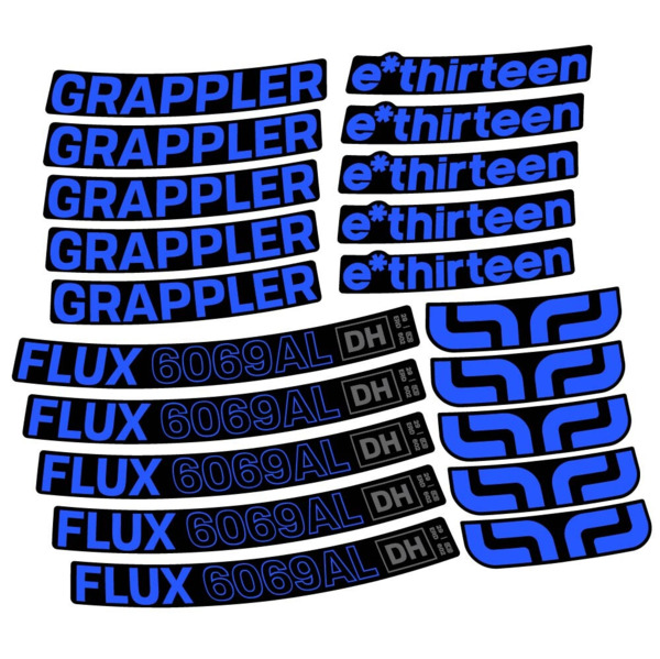E-Thirteen Grappler Flux Alloy Downhill Pegatinas en vinilo adhesivo Llanta MTB (5)
