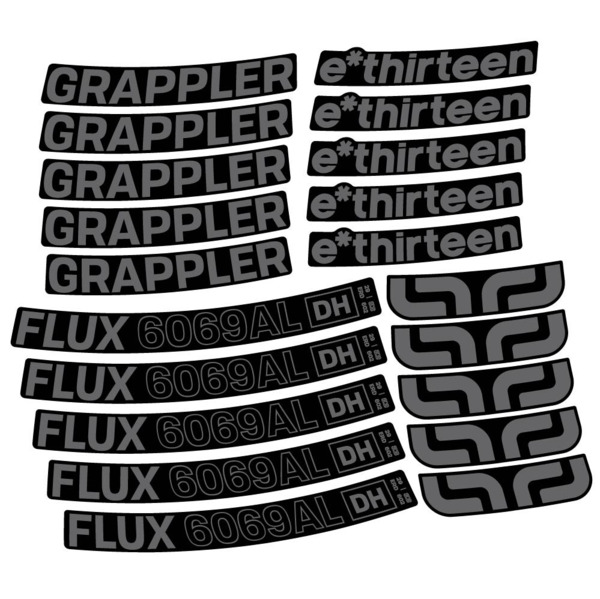 E-Thirteen Grappler Flux Alloy Downhill Pegatinas en vinilo adhesivo Llanta MTB (7)