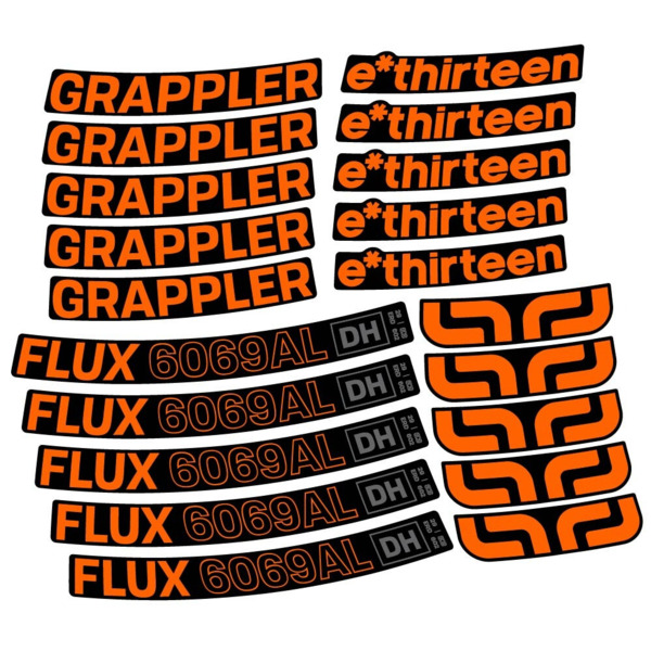 E-Thirteen Grappler Flux Alloy Downhill Pegatinas en vinilo adhesivo Llanta MTB (11)
