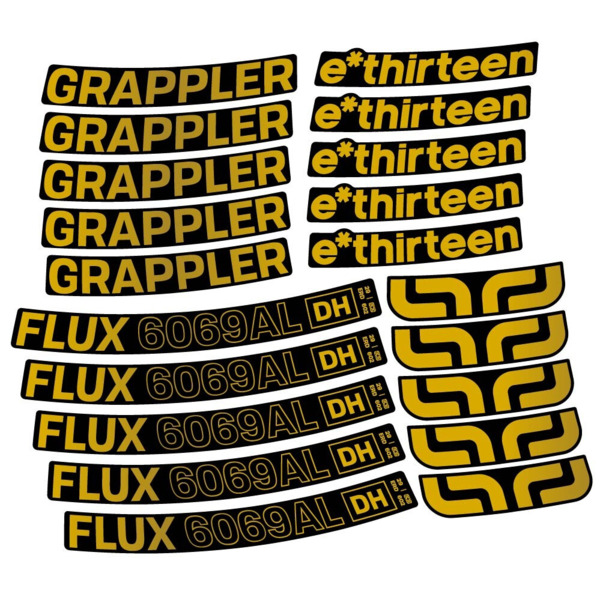 E-Thirteen Grappler Flux Alloy Downhill Pegatinas en vinilo adhesivo Llanta MTB (13)