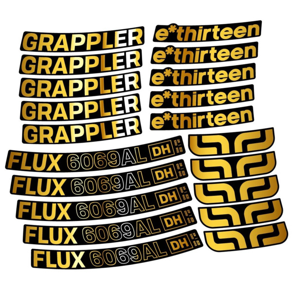 E-Thirteen Grappler Flux Alloy Downhill Pegatinas en vinilo adhesivo Llanta MTB (14)