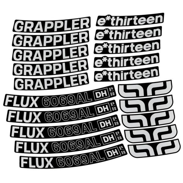 E-Thirteen Grappler Flux Alloy Downhill Pegatinas en vinilo adhesivo Llanta MTB (15)