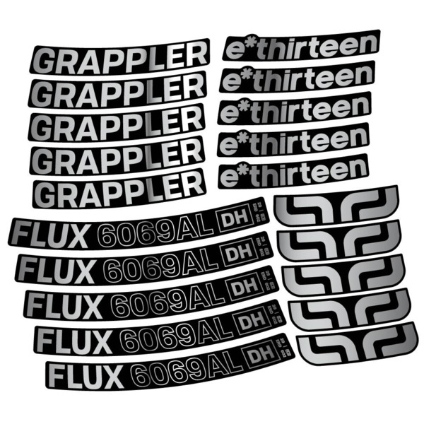 E-Thirteen Grappler Flux Alloy Downhill Pegatinas en vinilo adhesivo Llanta MTB (16)