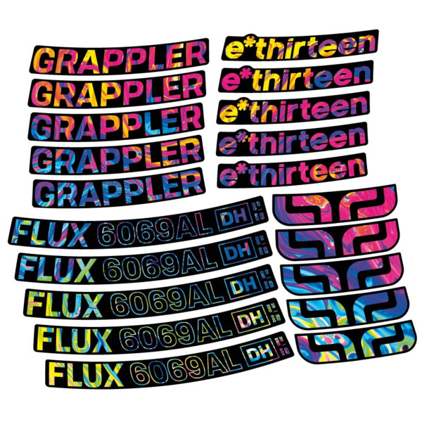 E-Thirteen Grappler Flux Alloy Downhill Pegatinas en vinilo adhesivo Llanta MTB (17)