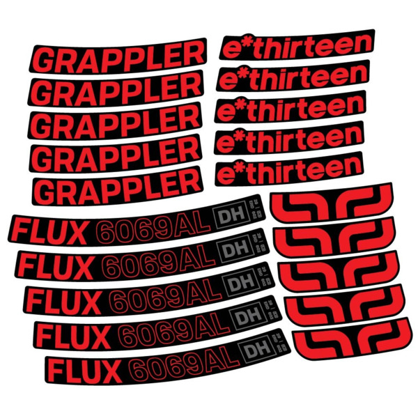 E-Thirteen Grappler Flux Alloy Downhill Pegatinas en vinilo adhesivo Llanta MTB (19)