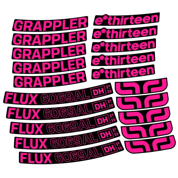 E-Thirteen Grappler Flux Alloy Downhill Pegatinas en vinilo adhesivo Llanta MTB (20)