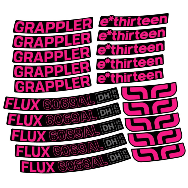 E-Thirteen Grappler Flux Alloy Downhill Pegatinas en vinilo adhesivo Llanta MTB (21)