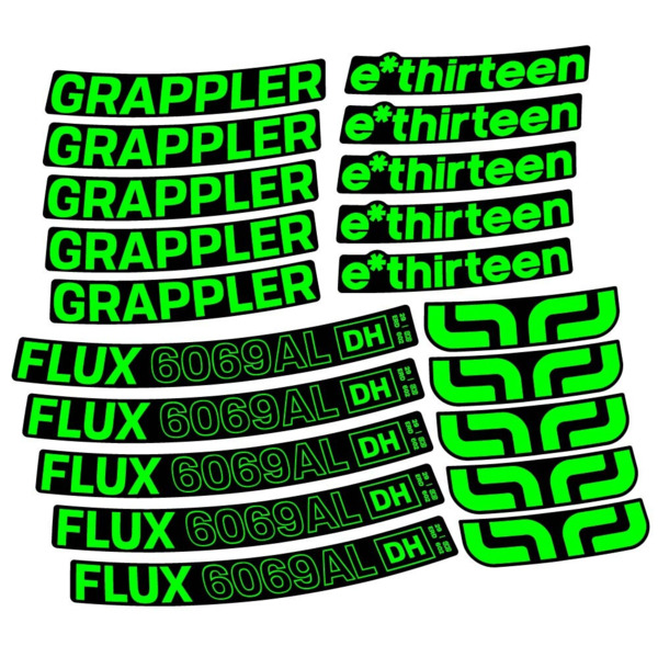 E-Thirteen Grappler Flux Alloy Downhill Pegatinas en vinilo adhesivo Llanta MTB (23)