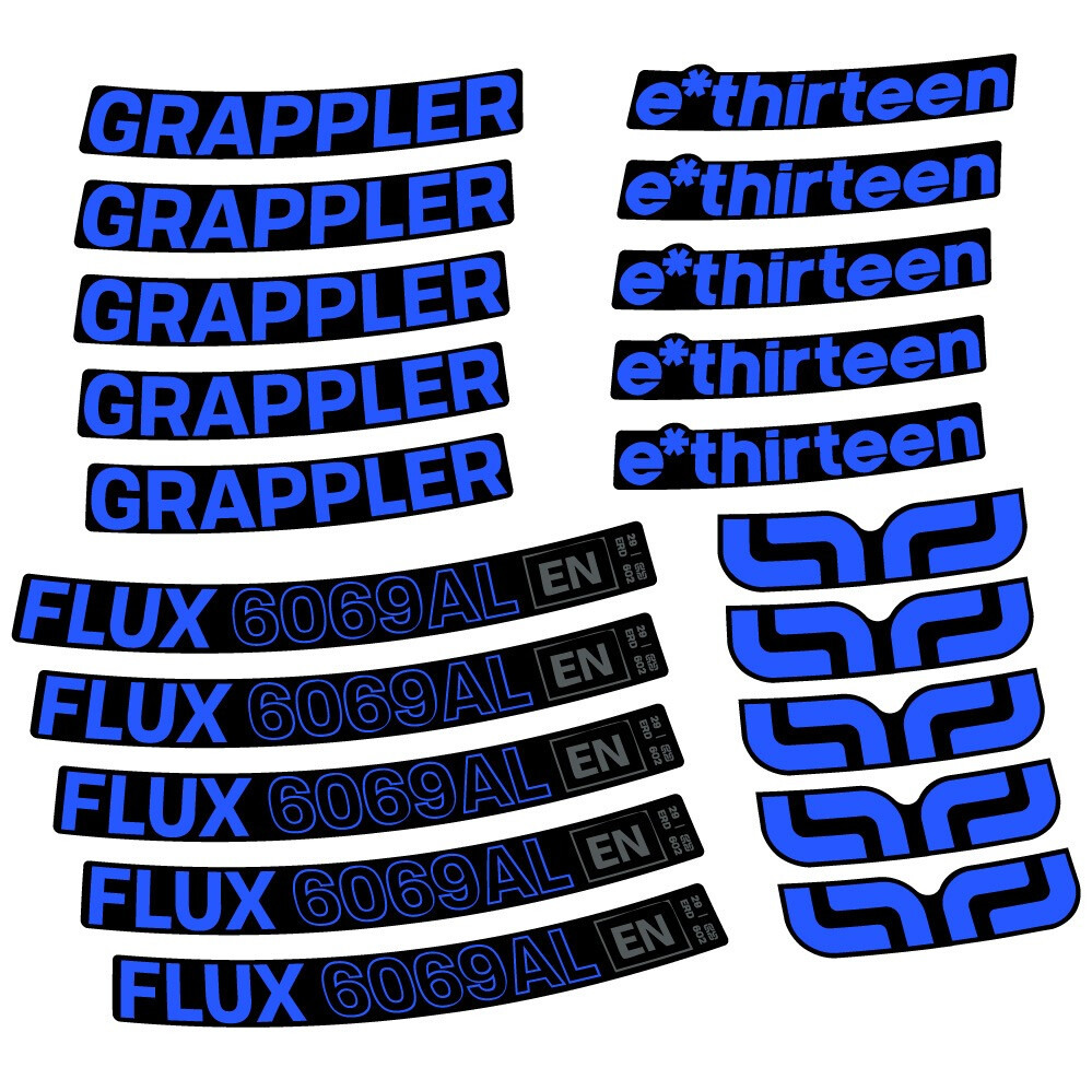 E-Thirteen Grappler Flux Alloy Pegatinas en vinilo adhesivo Llanta MTB (5)