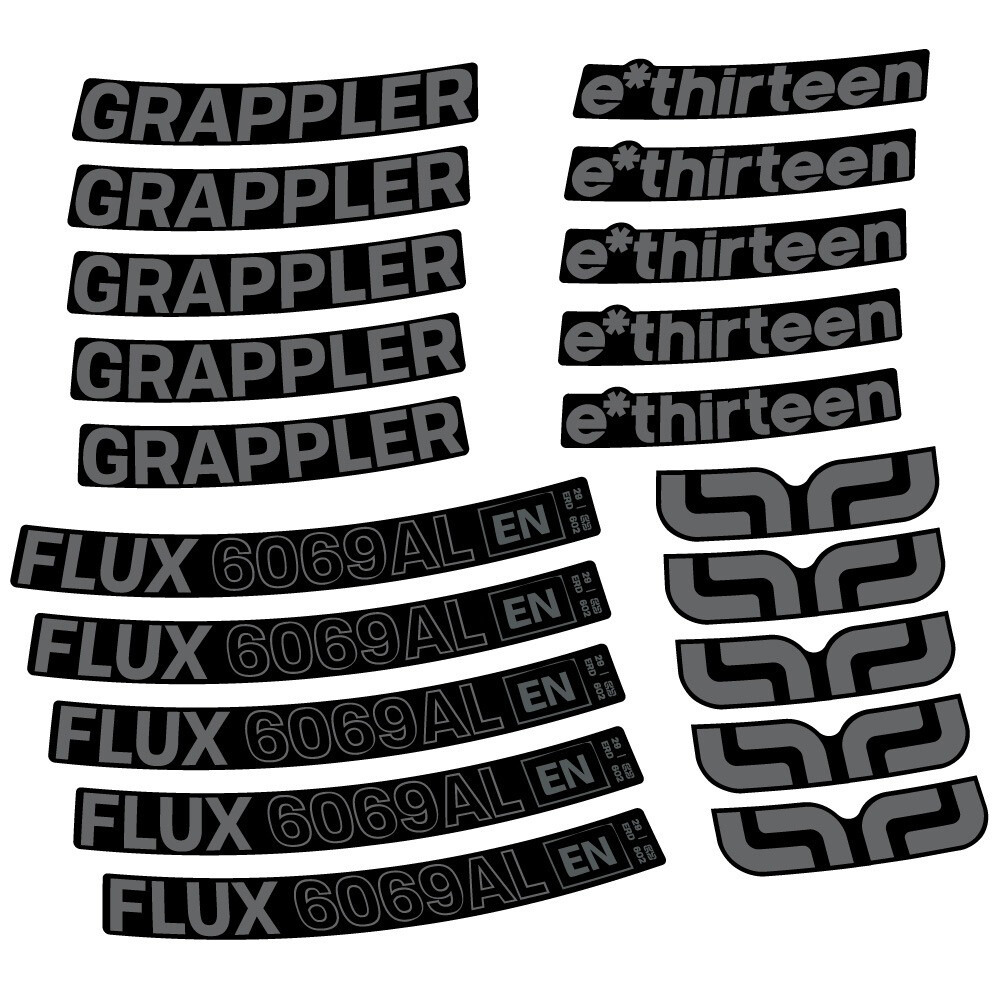 E-Thirteen Grappler Flux Alloy Pegatinas en vinilo adhesivo Llanta MTB (7)