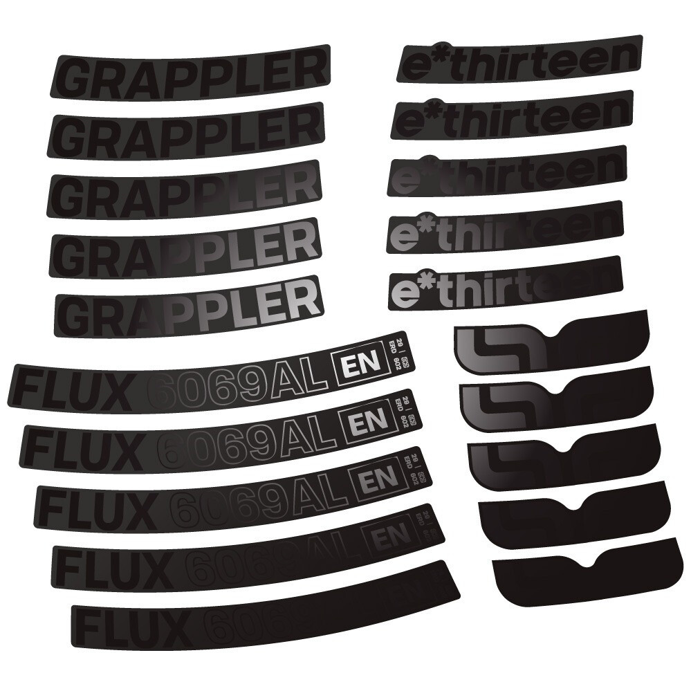 E-Thirteen Grappler Flux Alloy Pegatinas en vinilo adhesivo Llanta MTB (12)