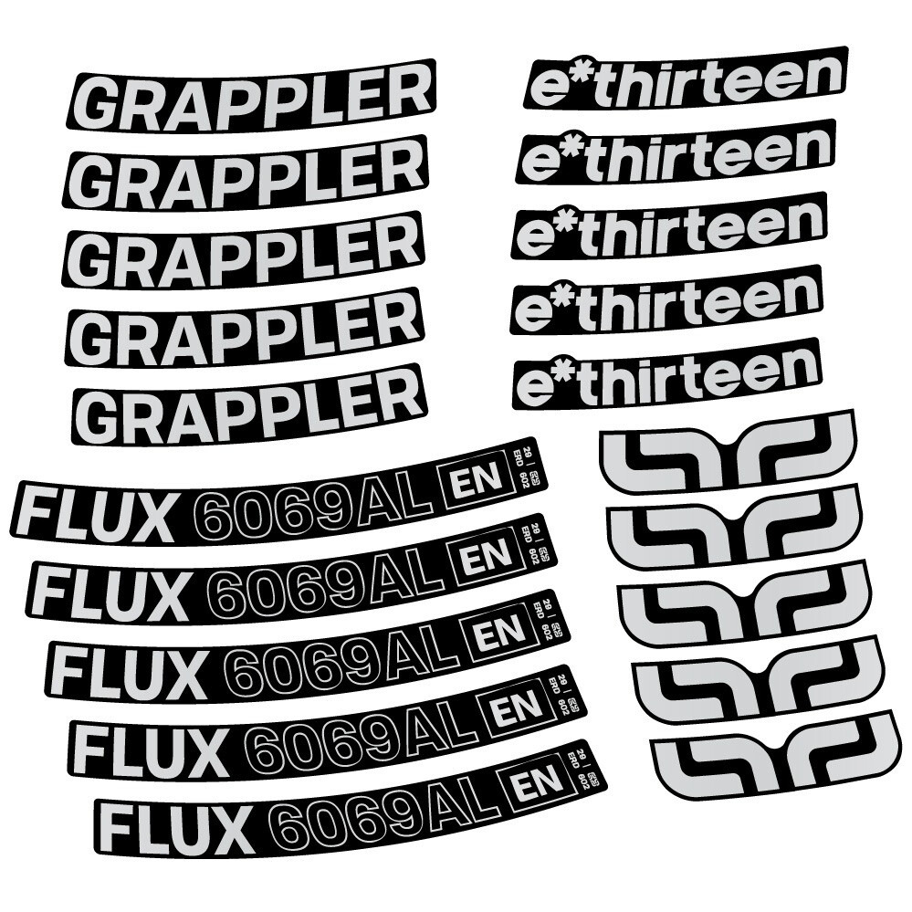 E-Thirteen Grappler Flux Alloy Pegatinas en vinilo adhesivo Llanta MTB (15)