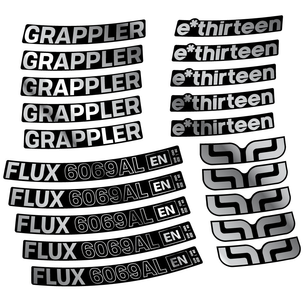 E-Thirteen Grappler Flux Alloy Pegatinas en vinilo adhesivo Llanta MTB (16)