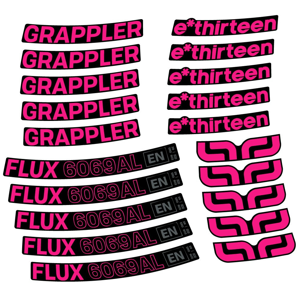 E-Thirteen Grappler Flux Alloy Pegatinas en vinilo adhesivo Llanta MTB (21)