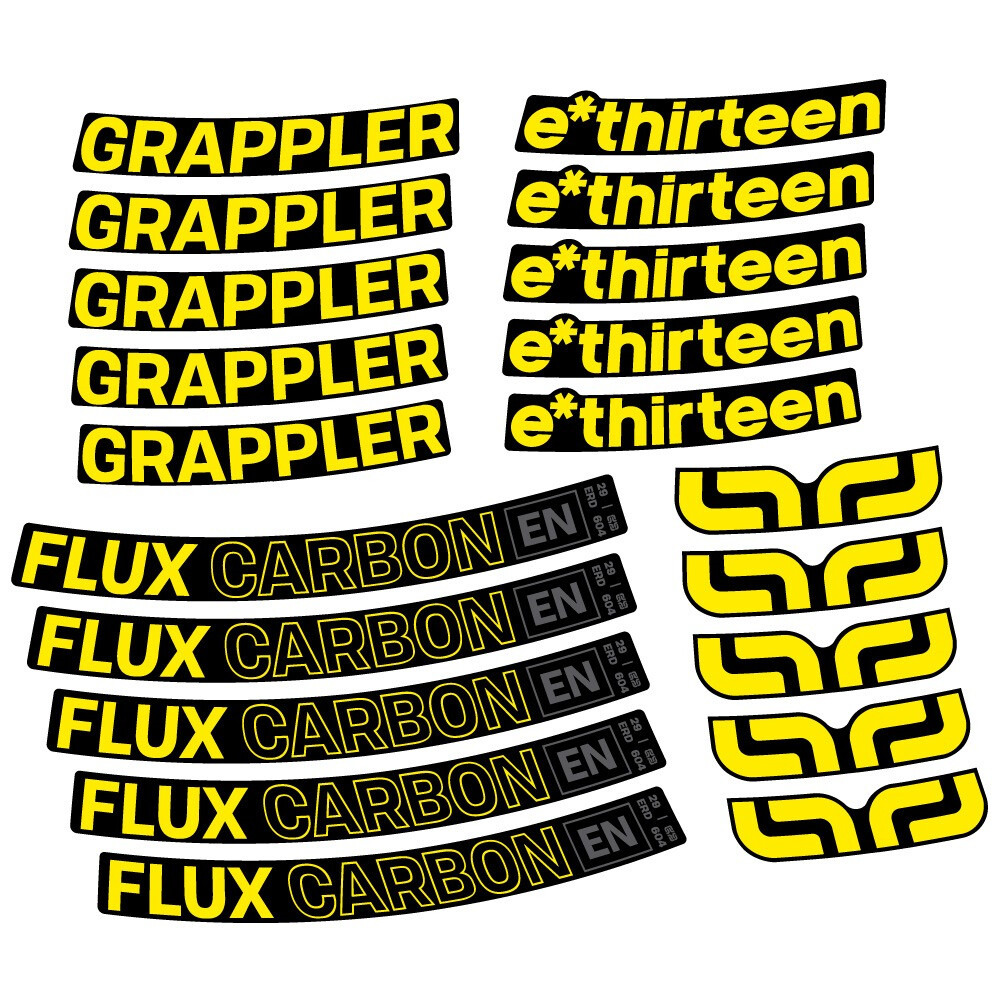E-Thirteen Grappler Flux Pegatinas en vinilo adhesivo Llanta MTB (3)