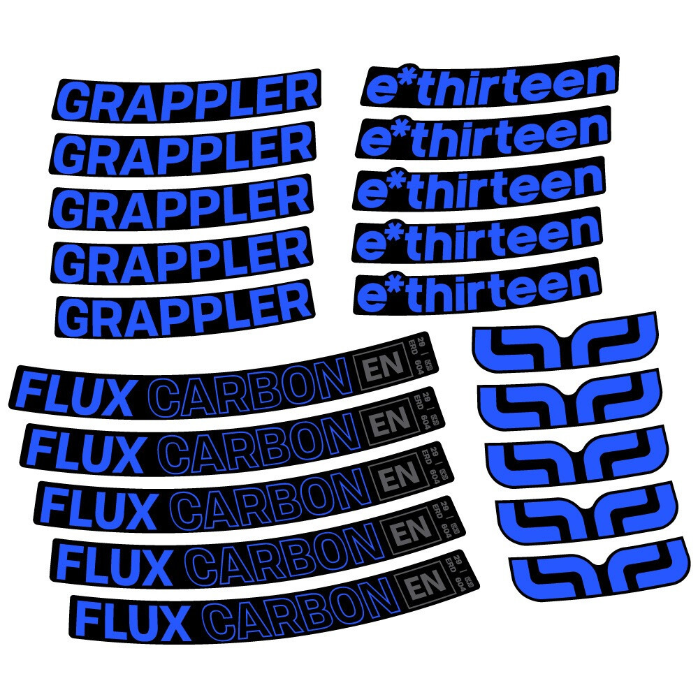 E-Thirteen Grappler Flux Pegatinas en vinilo adhesivo Llanta MTB (5)