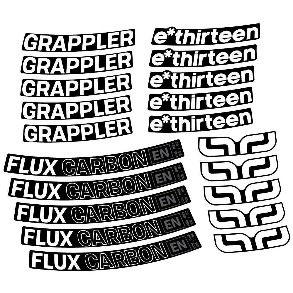 E-Thirteen Grappler Flux Pegatinas en vinilo adhesivo Llanta MTB (6)