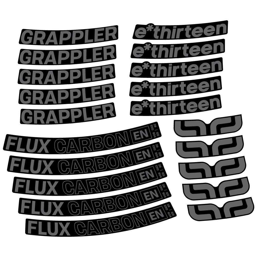 E-Thirteen Grappler Flux Pegatinas en vinilo adhesivo Llanta MTB (7)