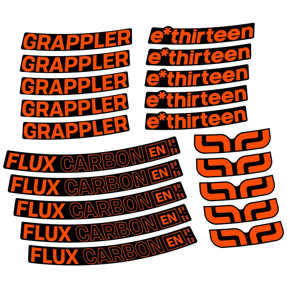 E-Thirteen Grappler Flux Pegatinas en vinilo adhesivo Llanta MTB (10)